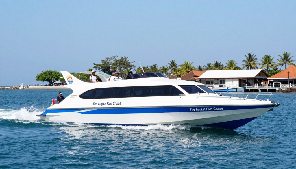 The Angkal fast cruise is a ferry operator connecting Bali and Nusa Penida.