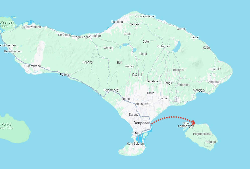 fast boat nusa penida route